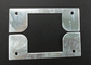 Stamping Aluminum Locating Plate Silver AL 5052 Oxidation With Rectangle Socket